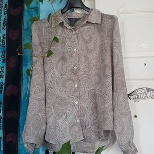 Vintage Paisley Button Down Shirt